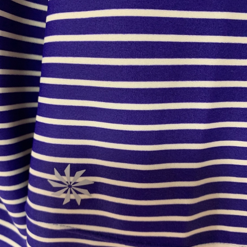 Athleta Gardenia Grove Blue Stripe Rash Guard S - Picture 5 of 6